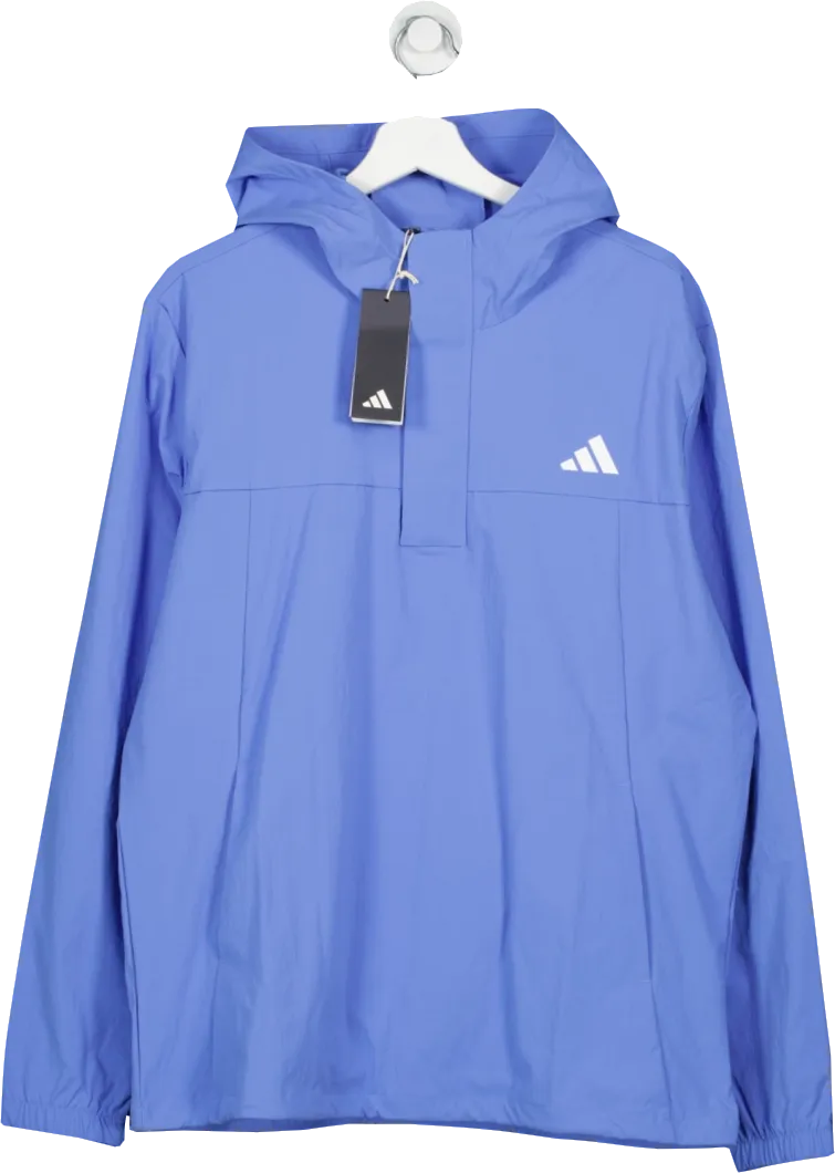 adidas Ripstop Golf Hoodie - Blue Fusion UK M