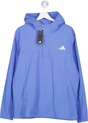 adidas Ripstop Golf Hoodie - Blue Fusion UK M