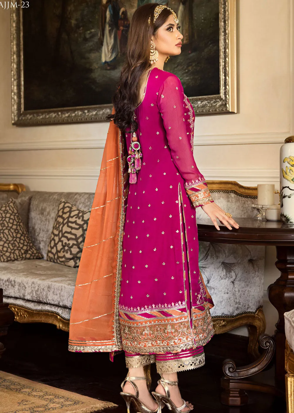 AJJM-23 Unstitched Jhilmil by Asim Jofa