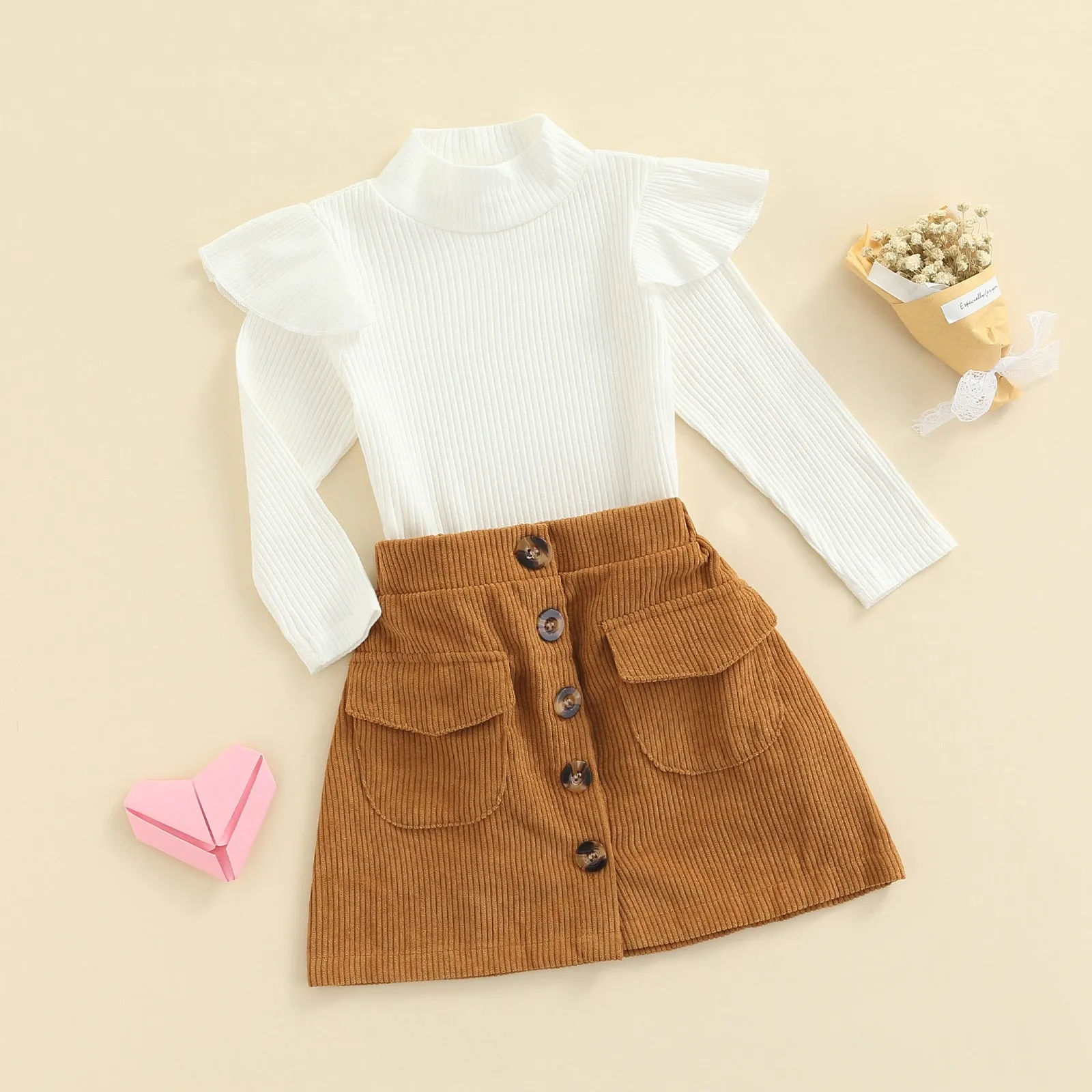 ANEZKA Corduroy Skirt Outfit