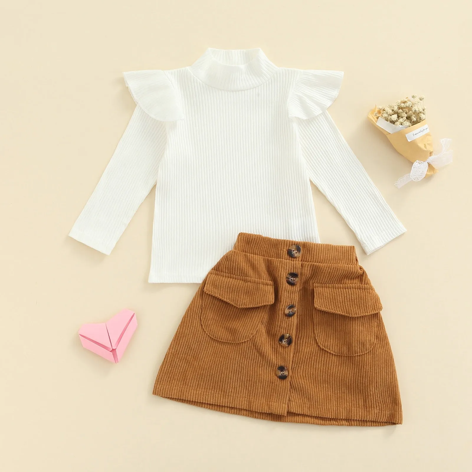 ANEZKA Corduroy Skirt Outfit