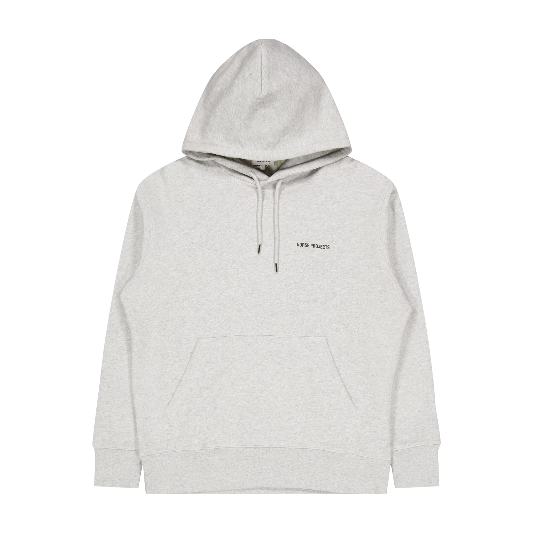 Arne Logo Hoodie Light Grey Melange