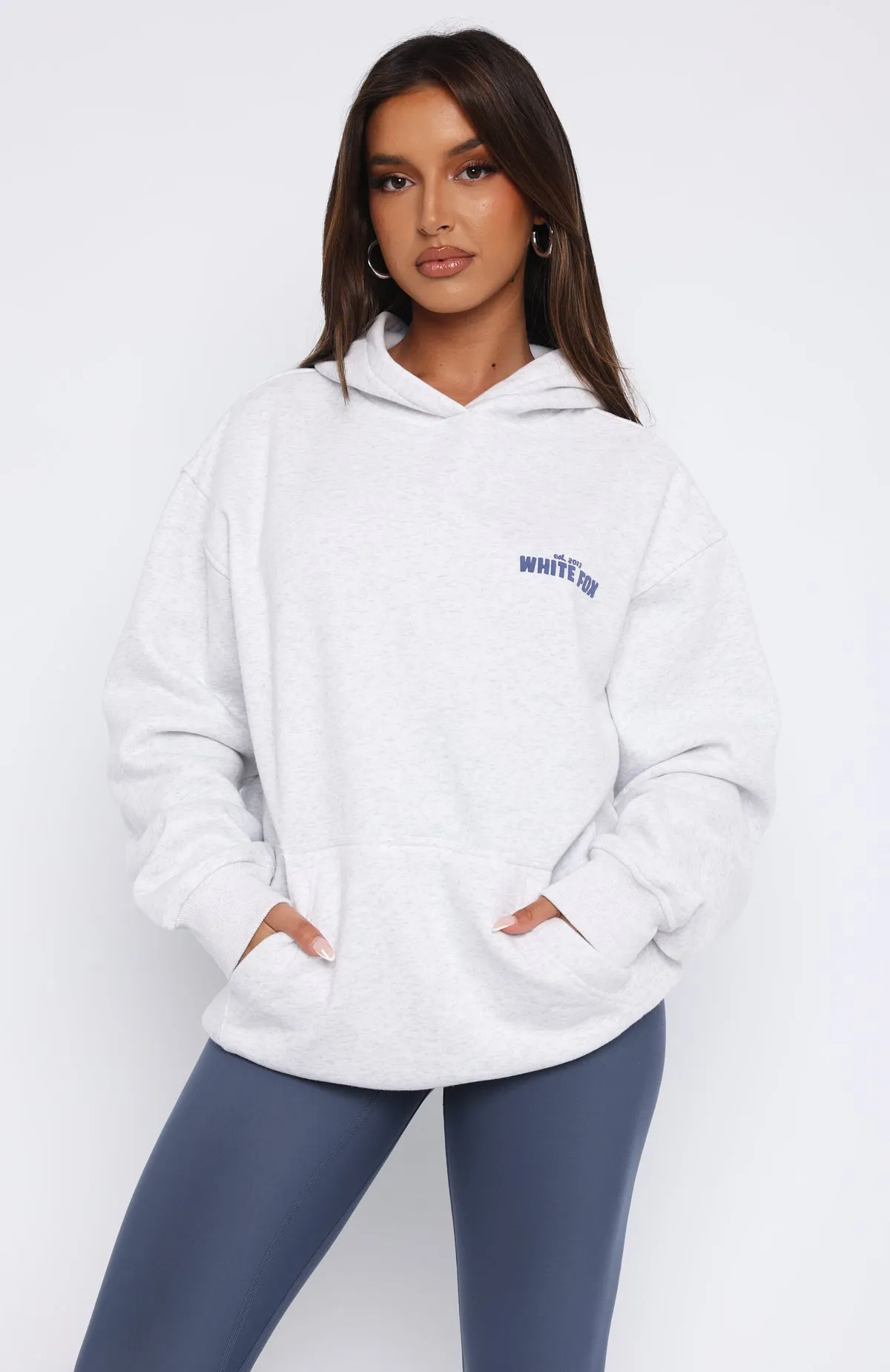 Cozy Oversized Grey Marle Hoodie - Ultra-Comfortable & Stylish