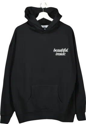 beautifully said Beautiful Inside Pullover Hoodie - Black UK M