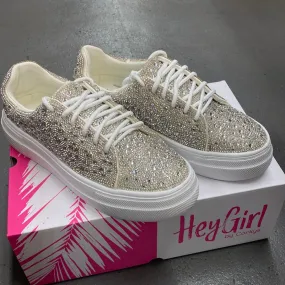 Bedazzle Sneakers- Clear Rhinestone