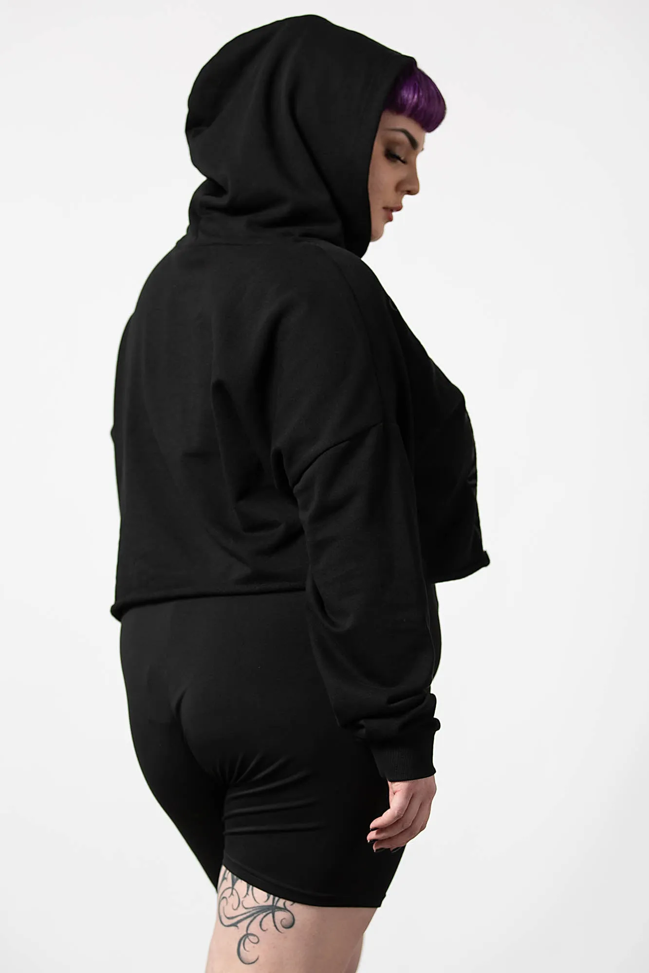 Bellow Cropped Hoodie [PLUS]