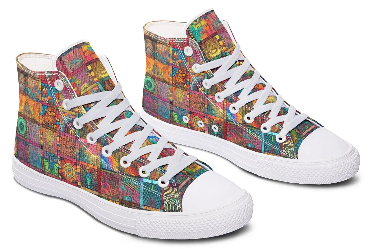 Blotter Quilt High Top Shoes