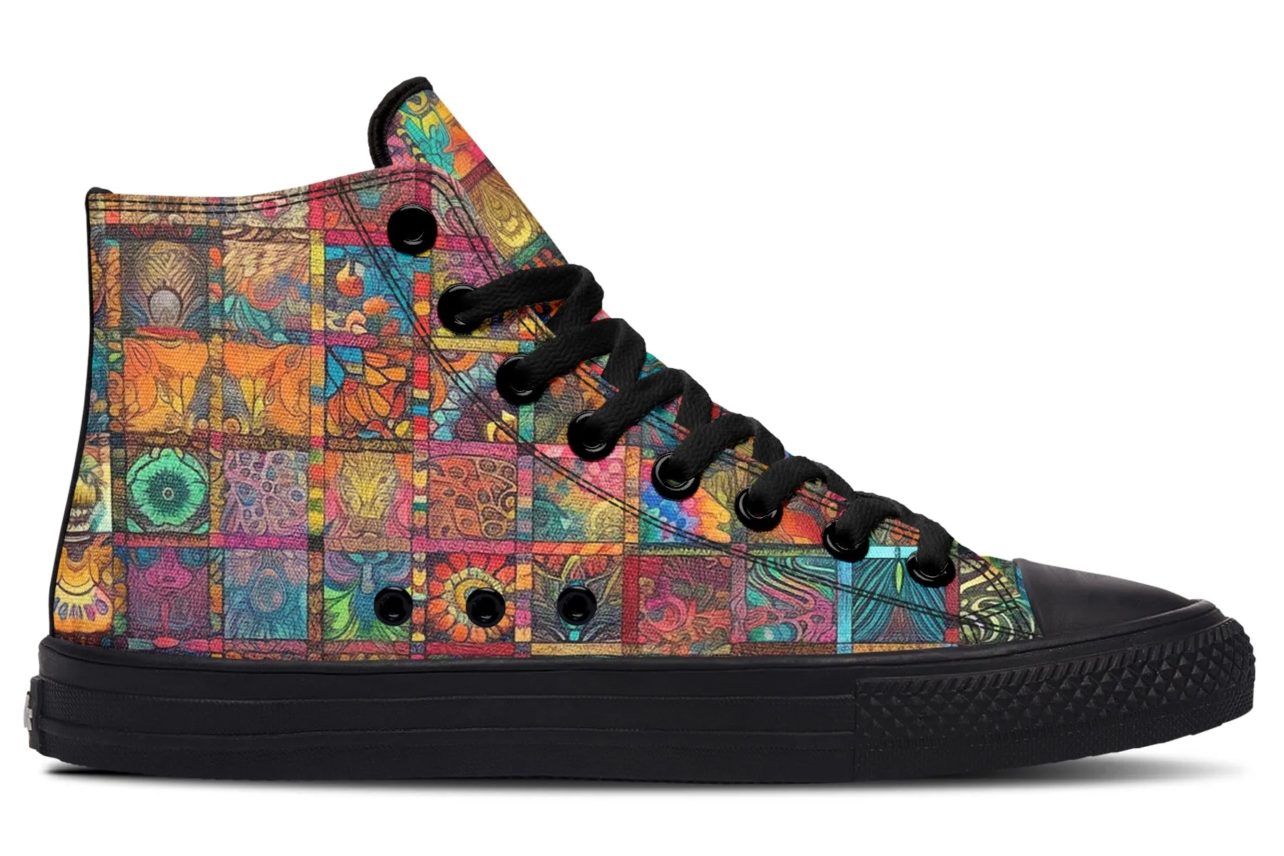 Blotter Quilt High Top Shoes