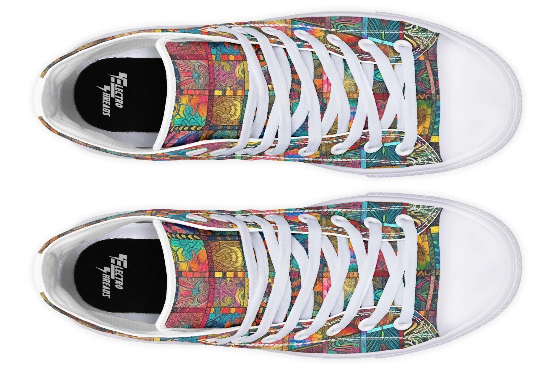 Blotter Quilt High Top Shoes