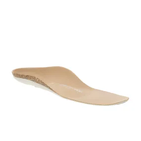 Blue Footbed Long Beige Leather