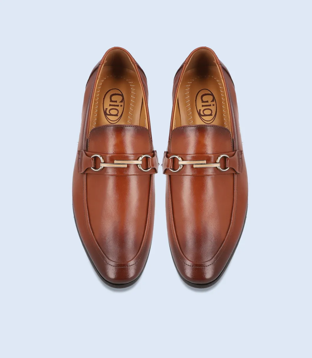 BM4141-BROWN-Men Formal Slip-on's