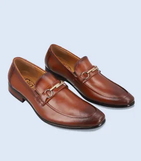 BM4141-BROWN-Men Formal Slip-on's