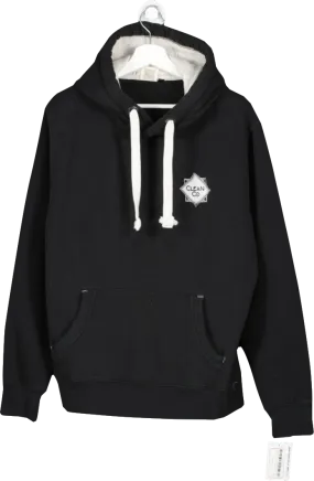 Cotton Ridge Black Clean Co Pullover Hoodie UK L