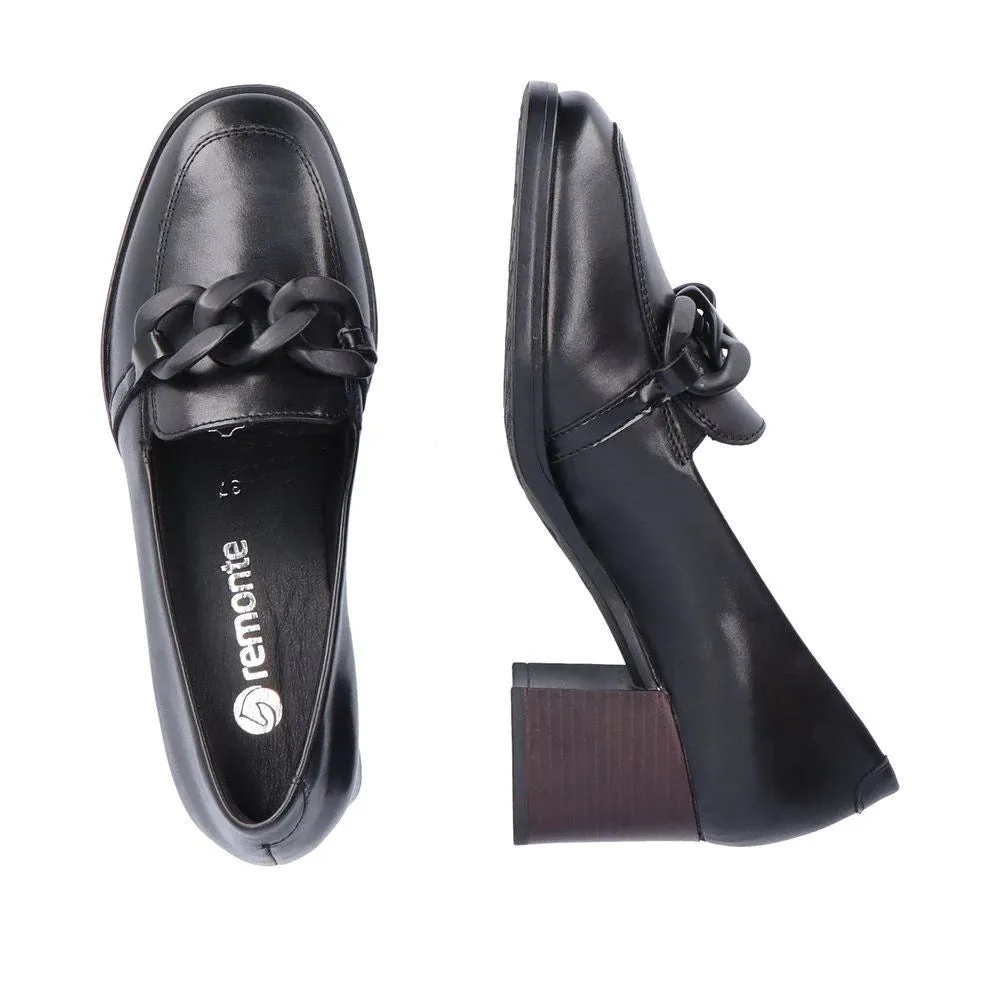 D0V00-01 Slip On Heel Black