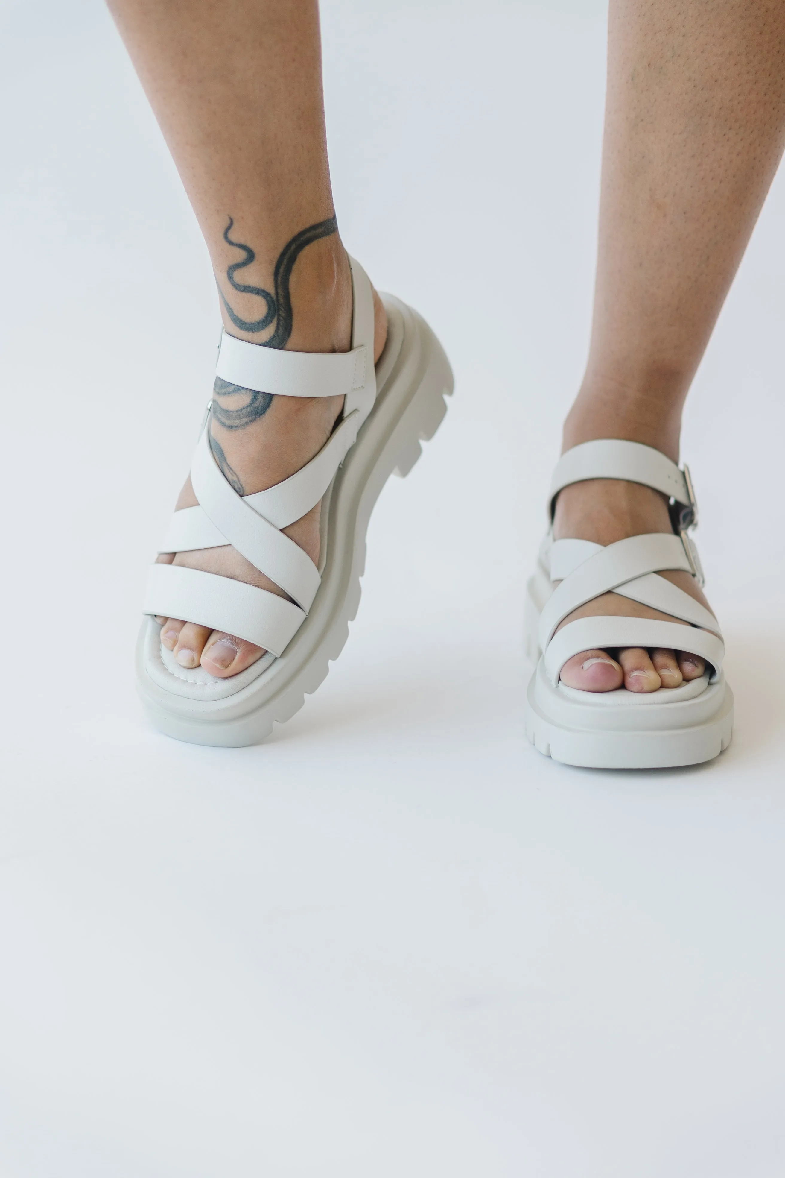 Dirty Laundry: Khan Sandal in Bone