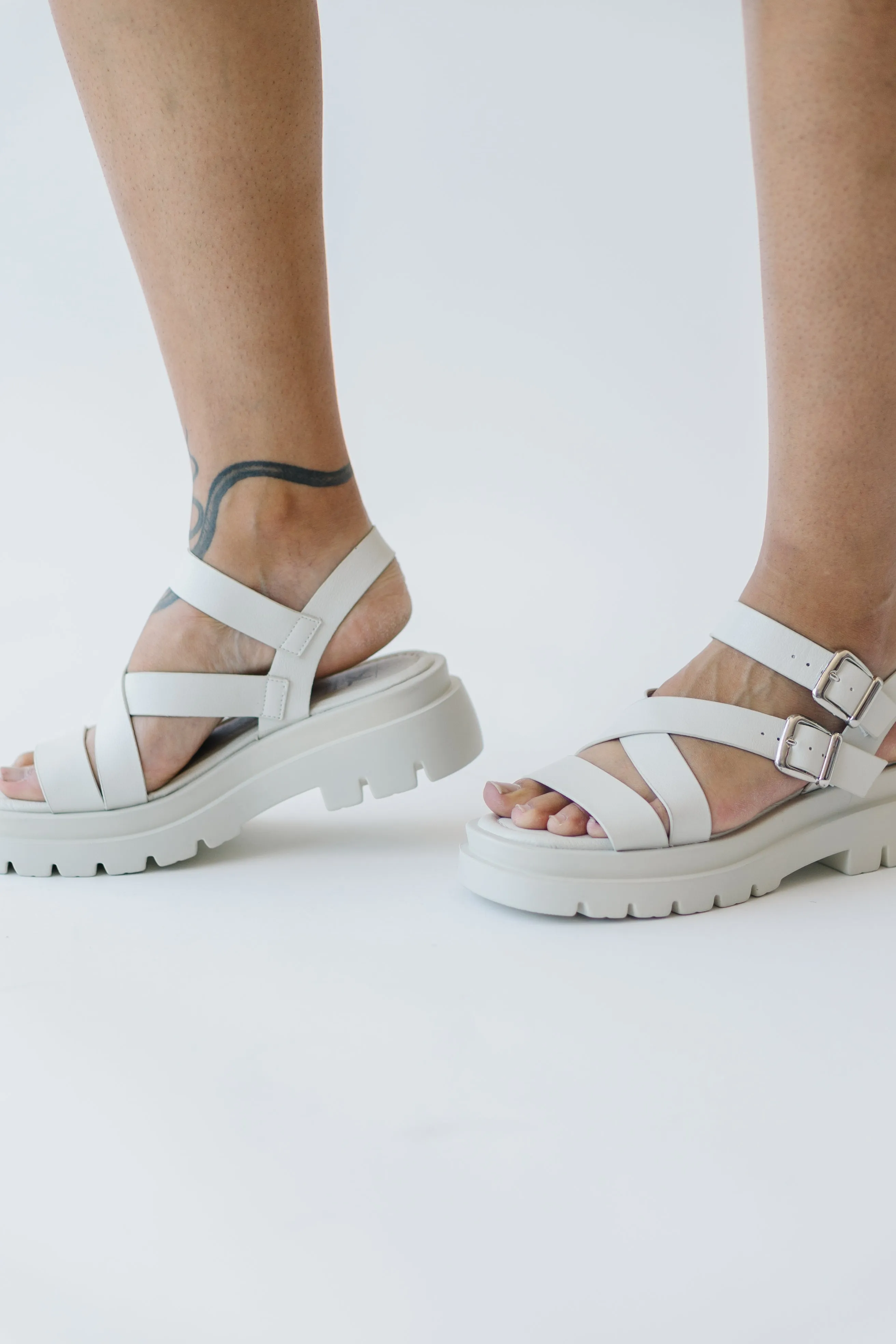 Dirty Laundry: Khan Sandal in Bone