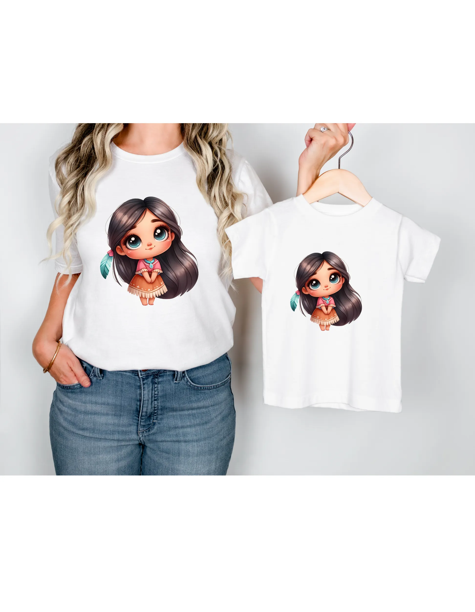 Disney Princess Mama and Daughter Matching Shirts