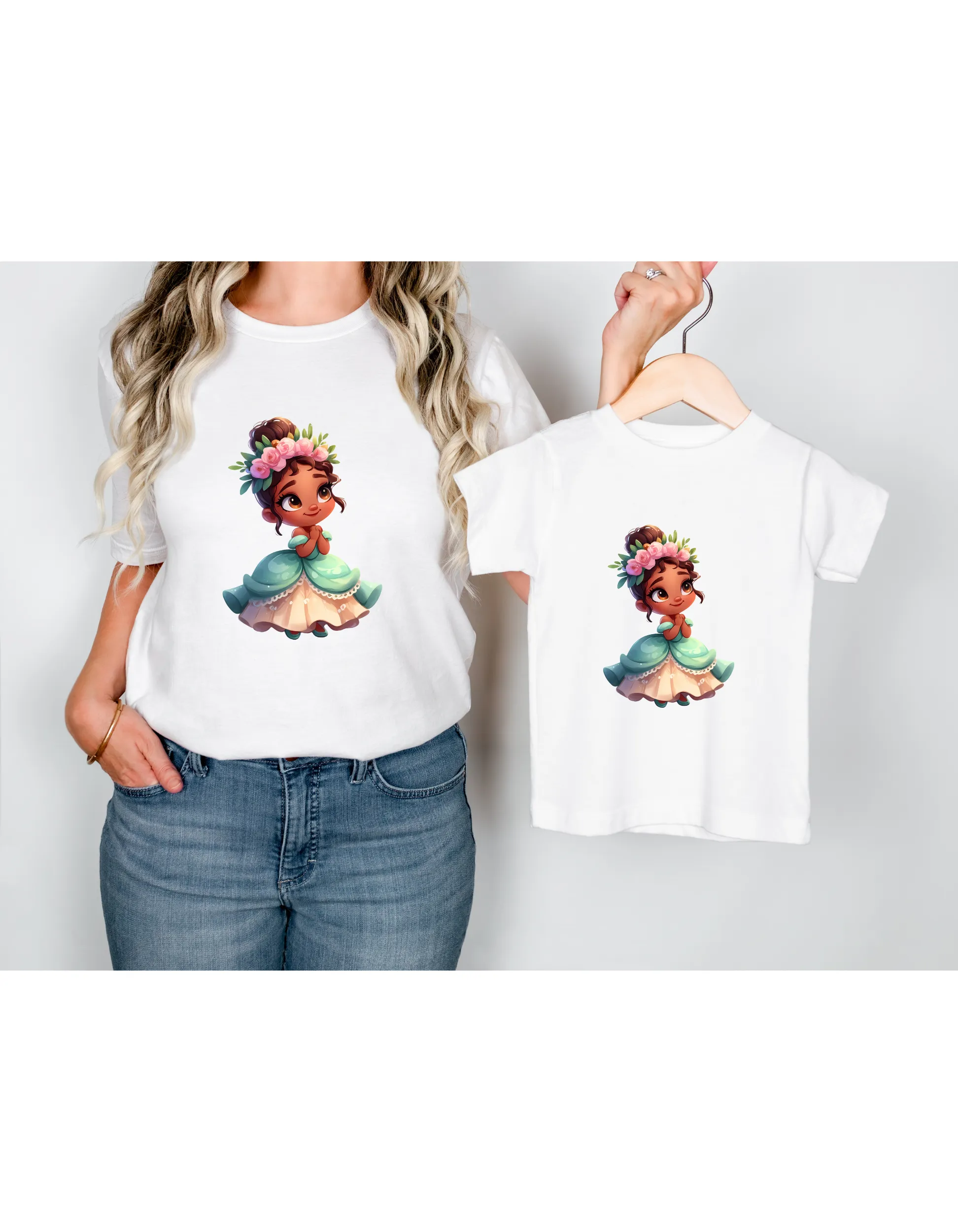 Disney Princess Mama and Daughter Matching Shirts