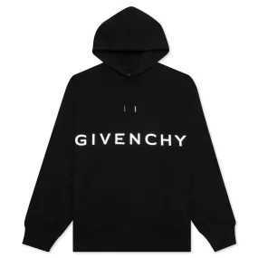 Embroidered Hoodie - Black