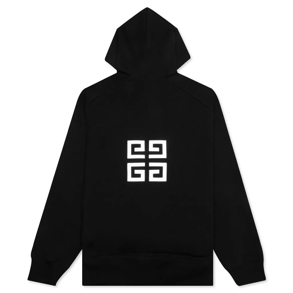 Embroidered Hoodie - Black