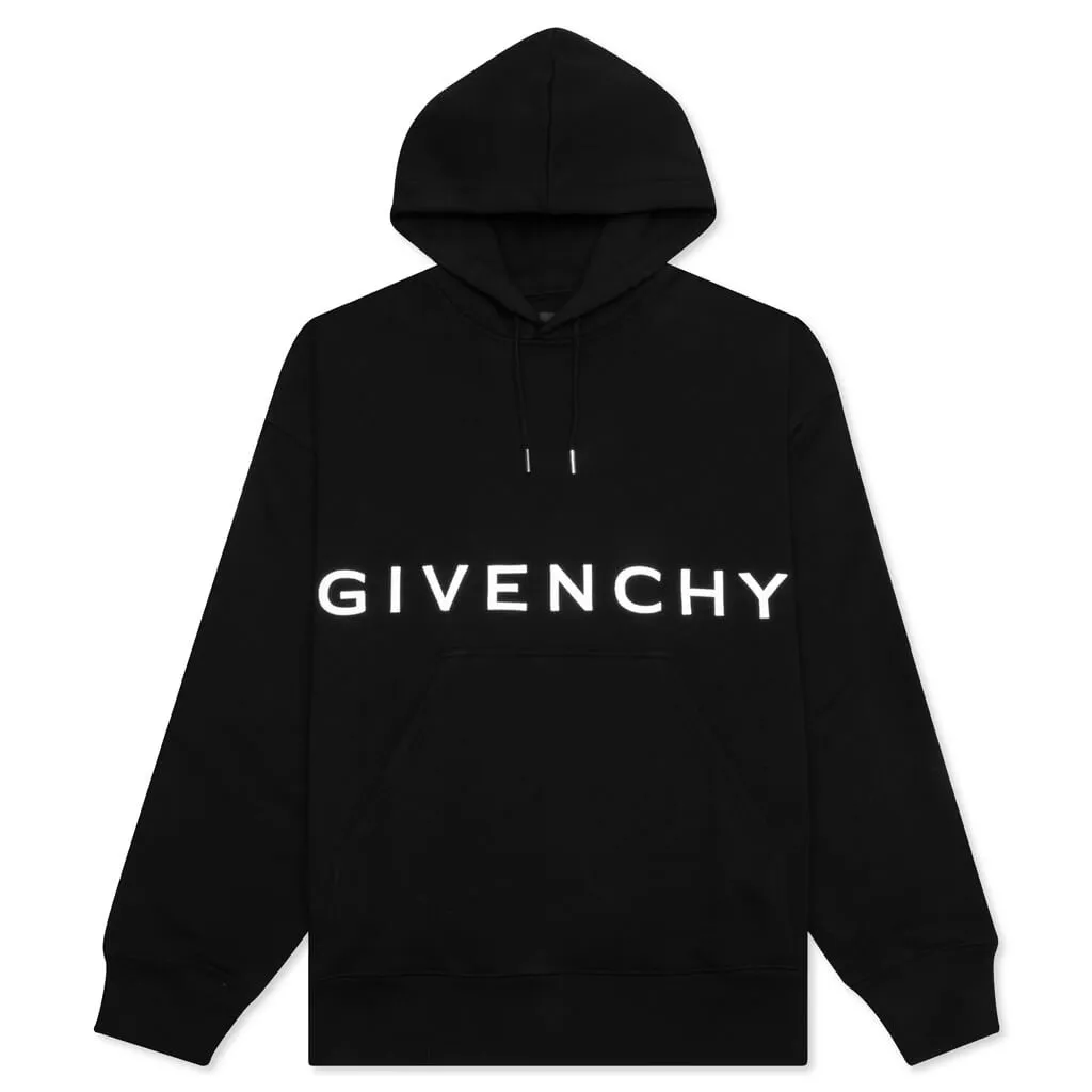 Embroidered Hoodie - Black