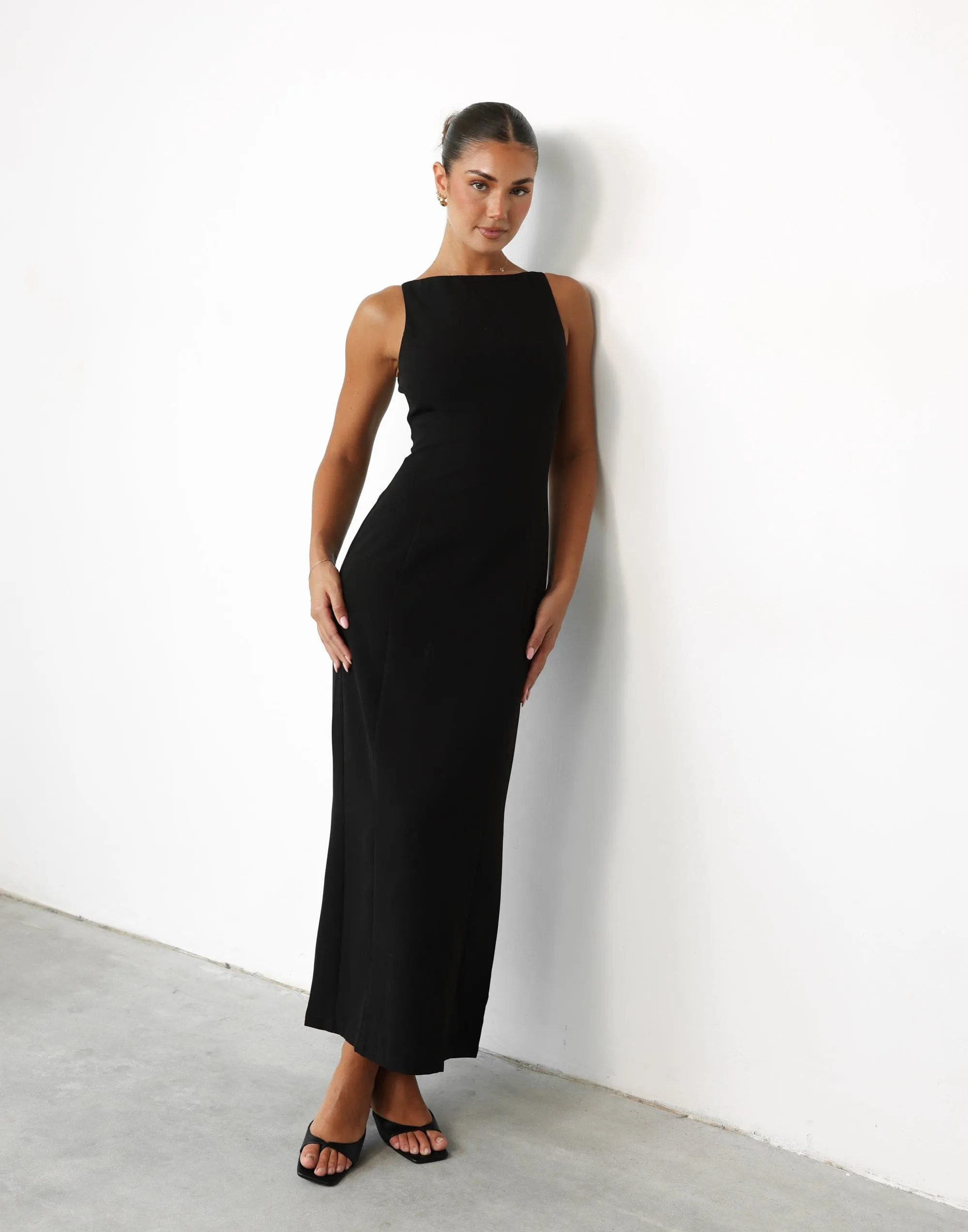 Evelyn Maxi Dress (Black)