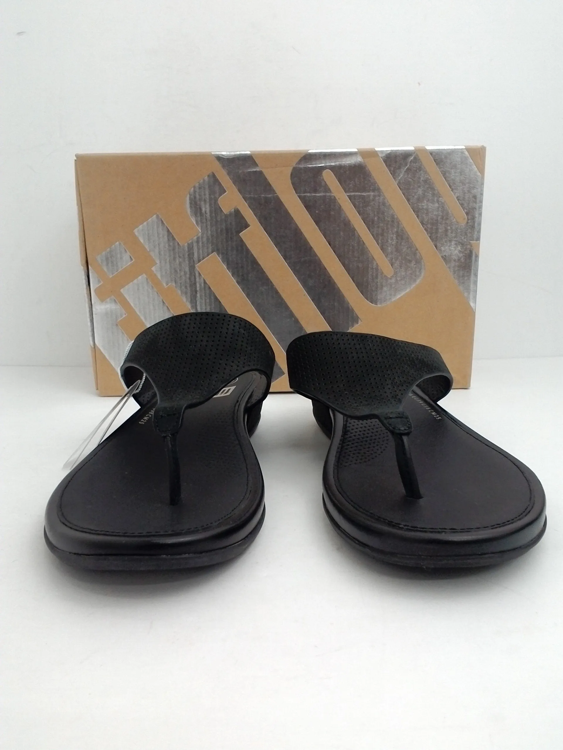 Fitflop Women's Banda (Perf) Black Sandal Size 8 M