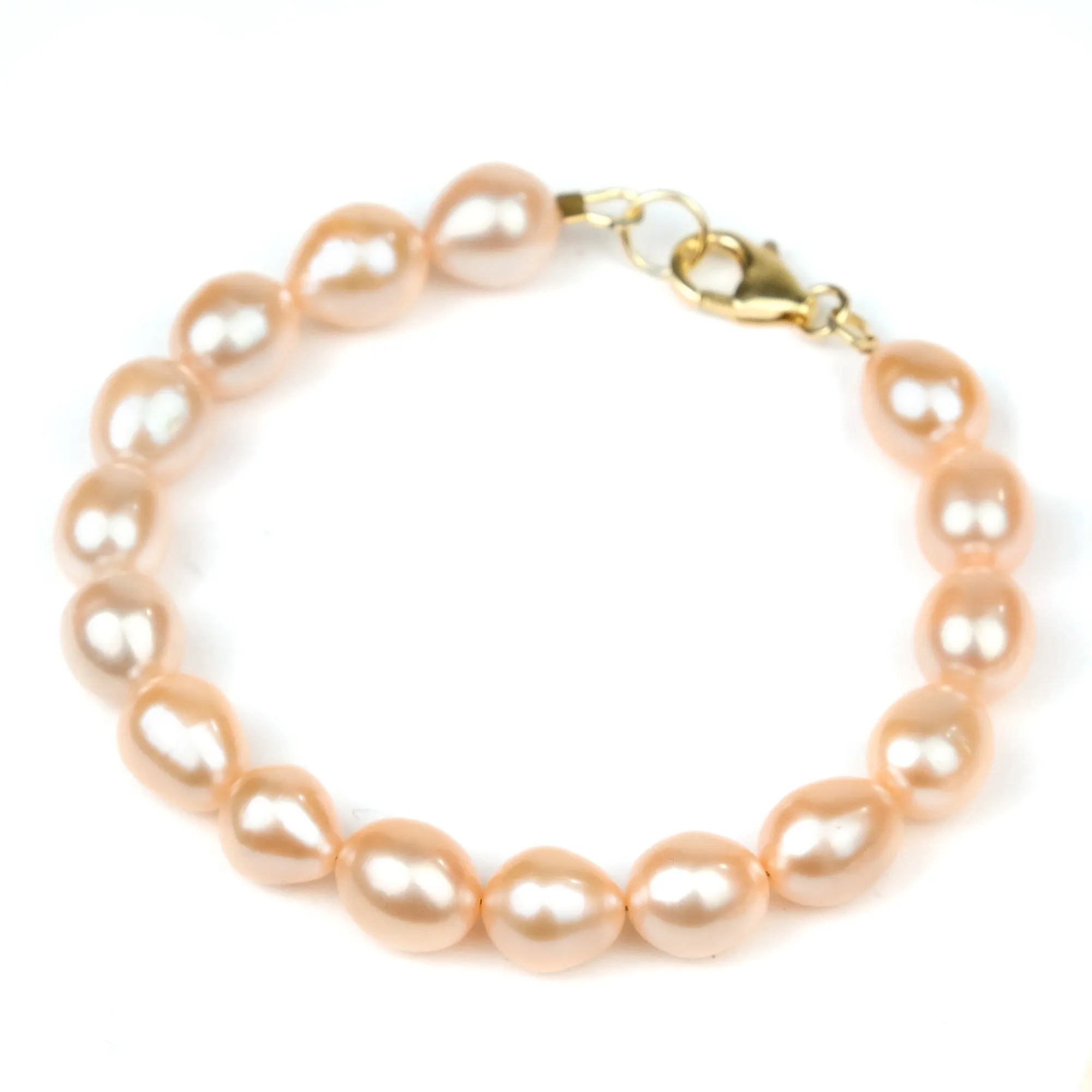 Fresh Water Pearl Bracelet With Gold Filled Trigger Clasp