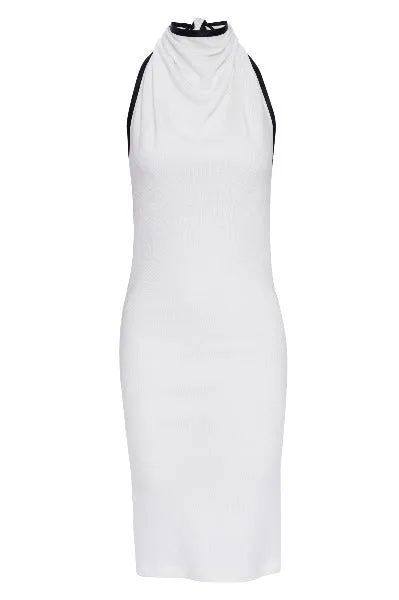 GAIA Backless Knit Halter Dress