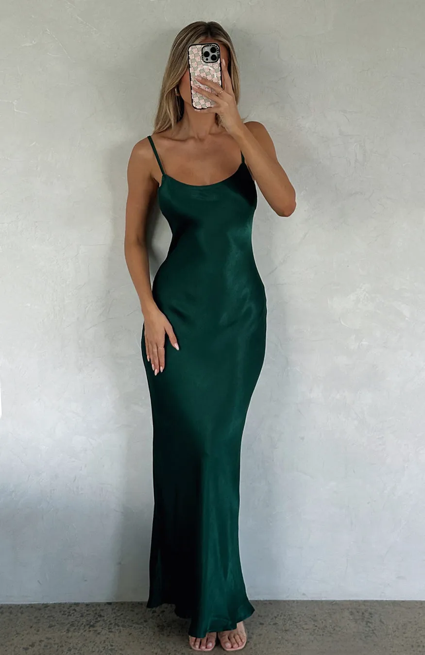 Good To Me Maxi Dress Emerald Green