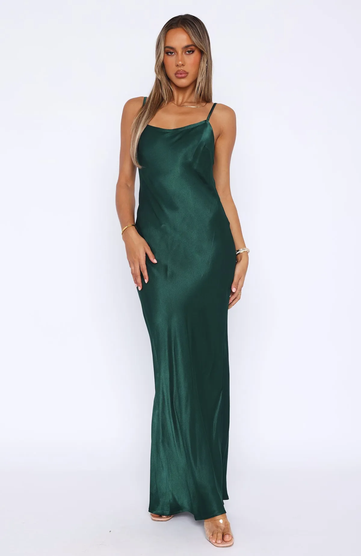 Good To Me Maxi Dress Emerald Green