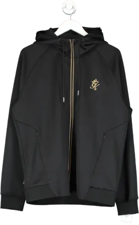 GYM KING Black Full Zip Poly Hood UK XL