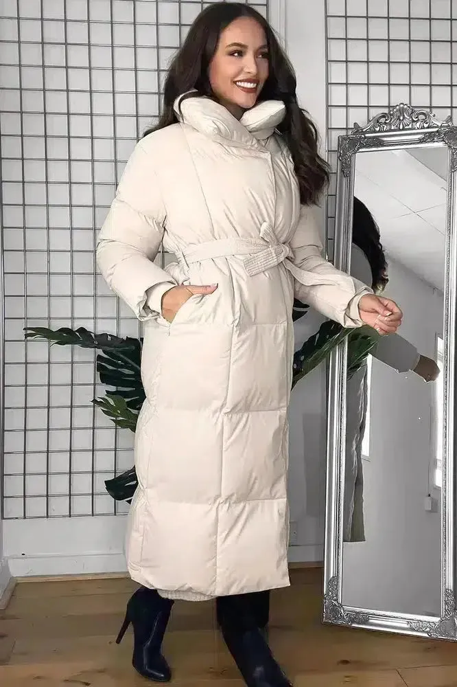 High Neck Super Padded Longline Puffer Jacket