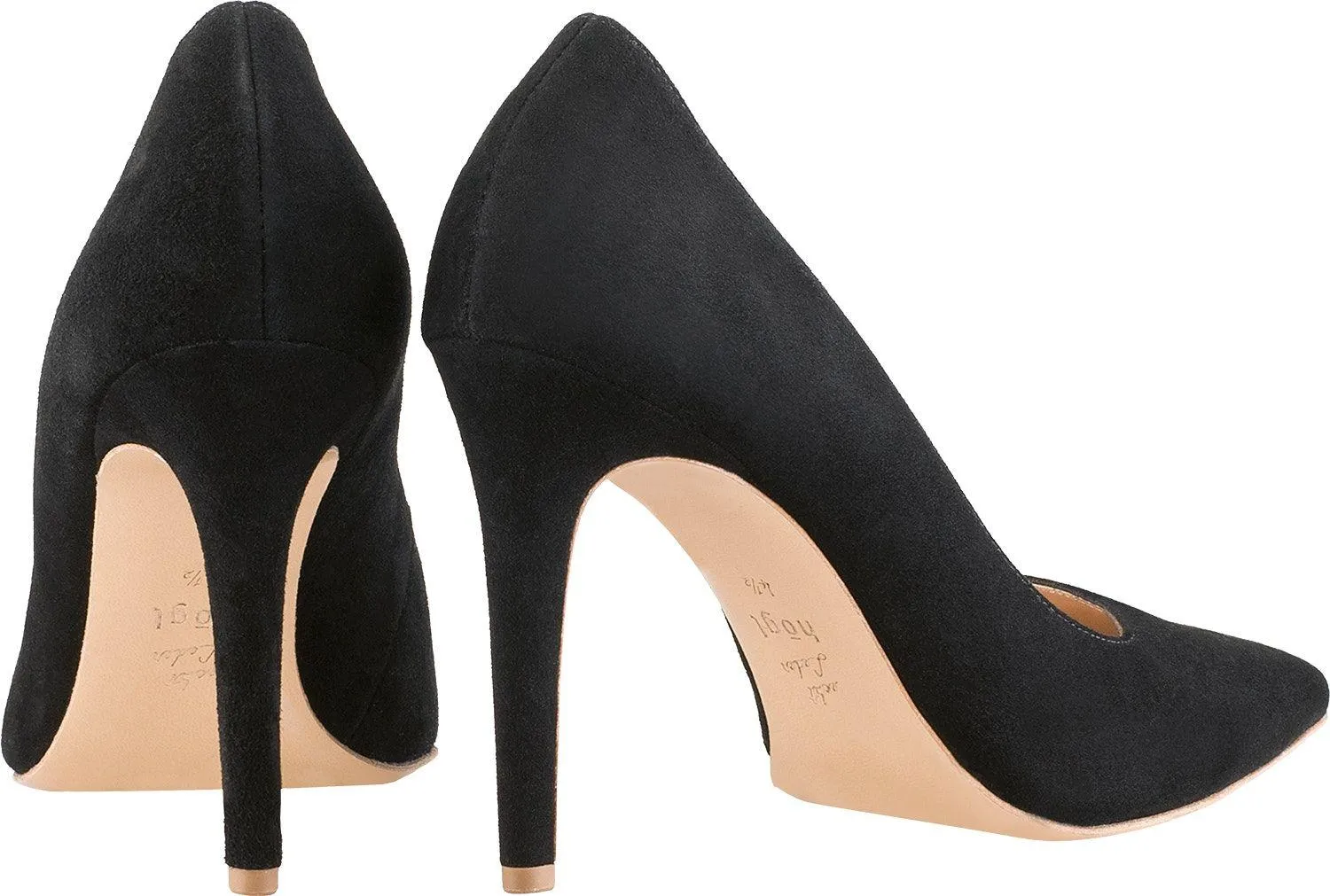 HOGL Black Suede Stiletto Shoe Boulevard