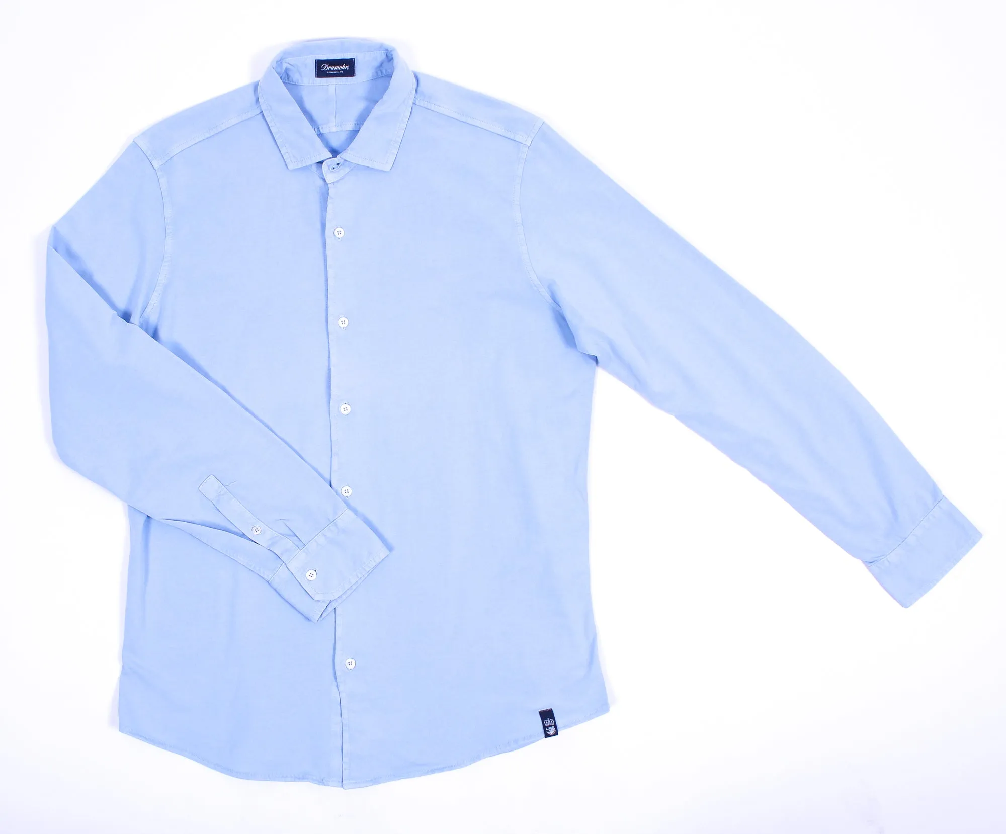 Iced Jersey Long Sleeve Button Front Shirt