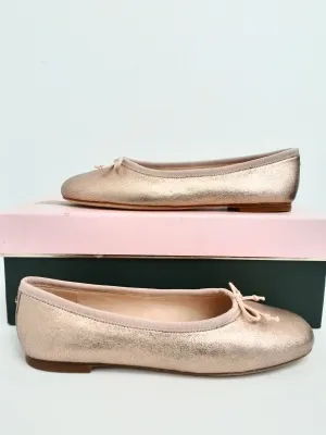 Kate Spade Women's Honey Metallic Rock Suede Flats Size 6 B