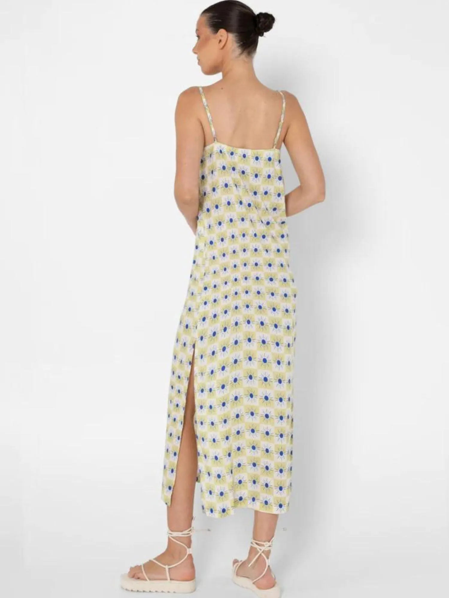 Katia Maxi Dress |  Blue Sun Print