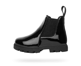 Kids Kensington Treklite Chelsea Boot - Black Glossy Finish