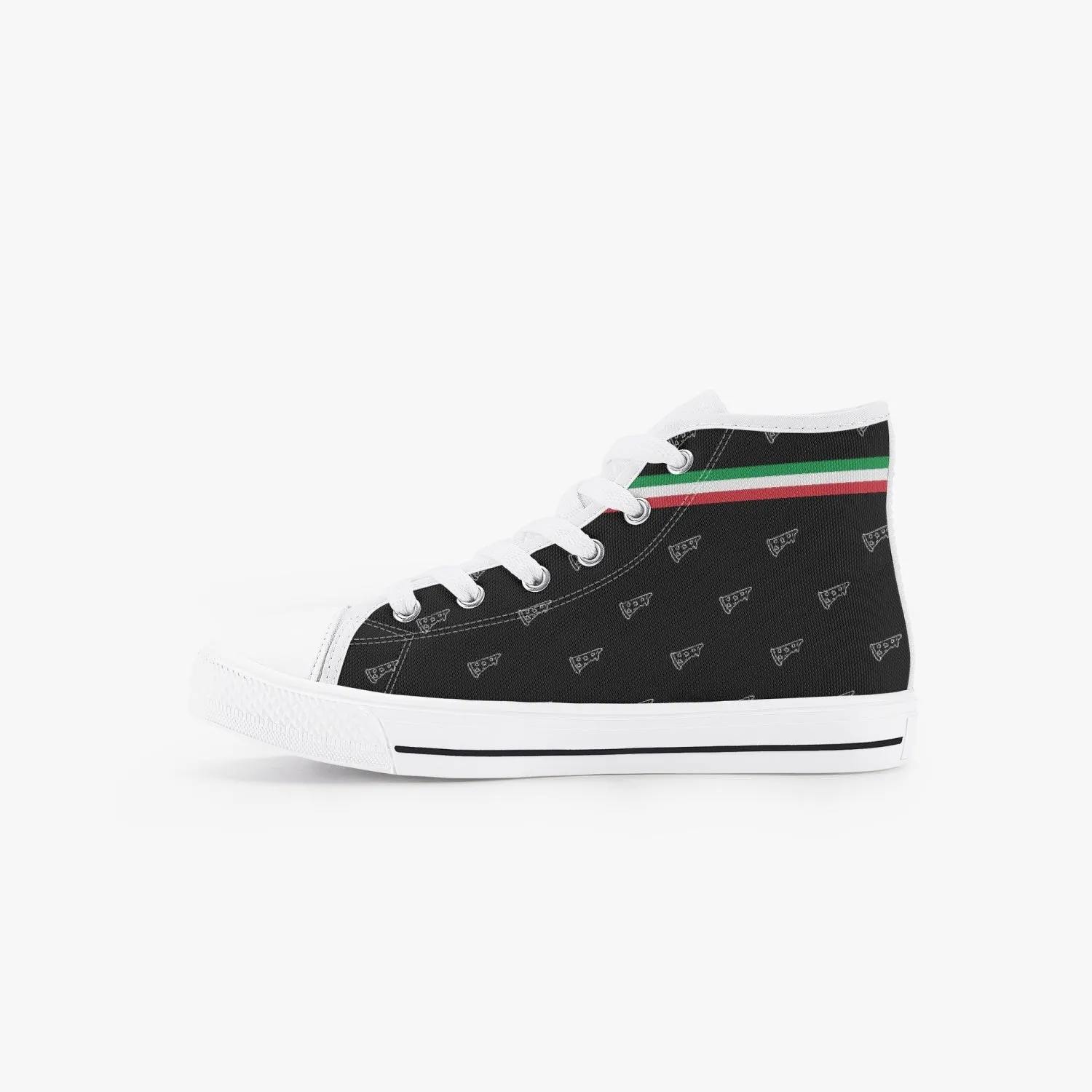 Kid’s High-Top Shoes Pizza pattern