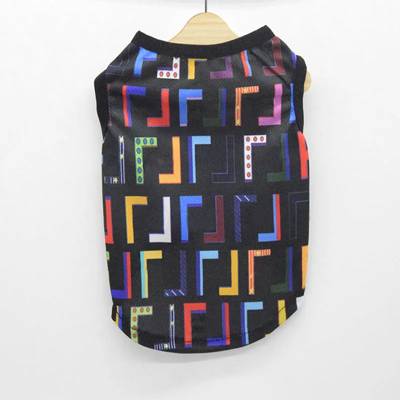 Letter Full Print Dog Vest Pet Suit