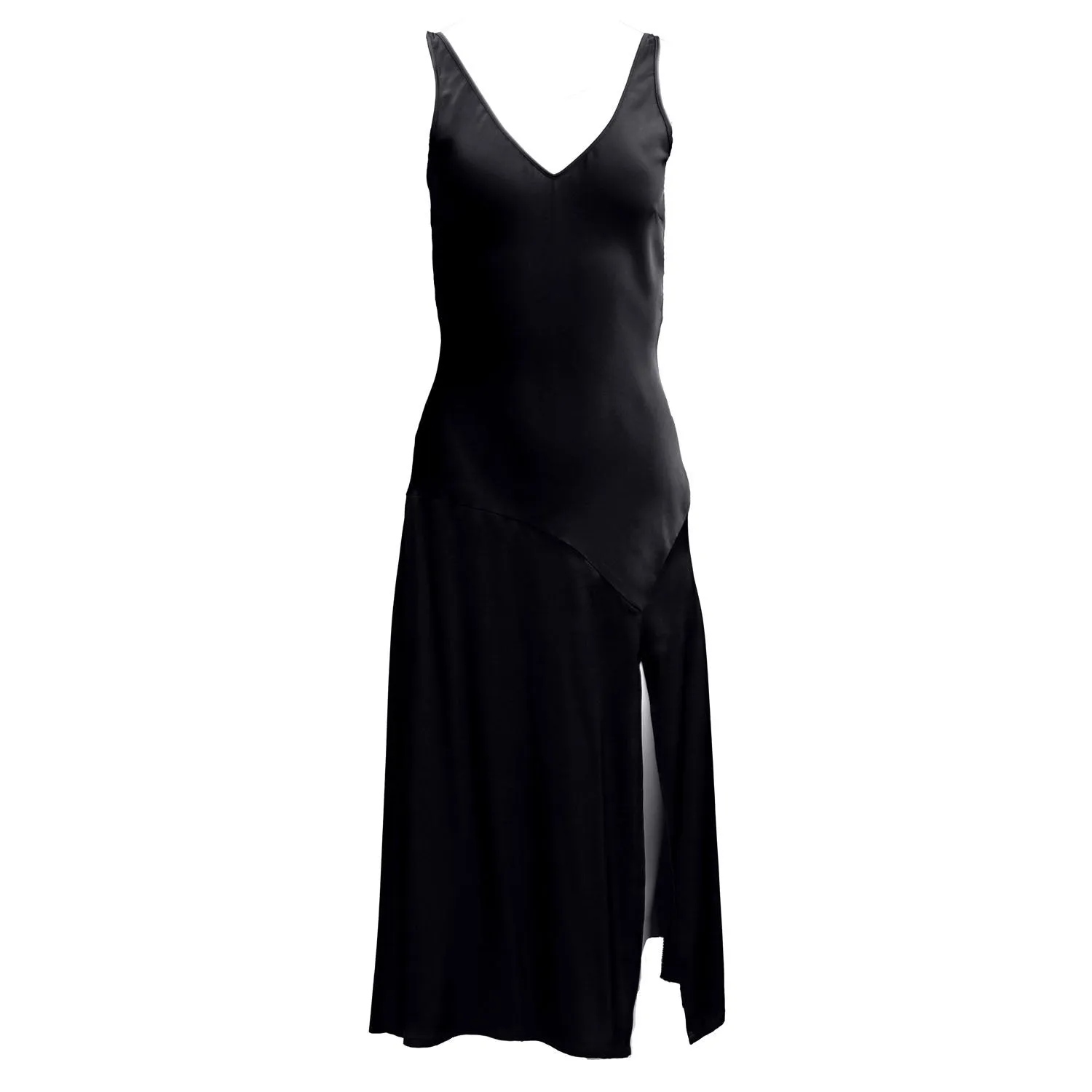 Mae Slip Dress / Black Silk