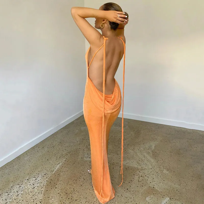 Malvina Strappy Maxi Dress