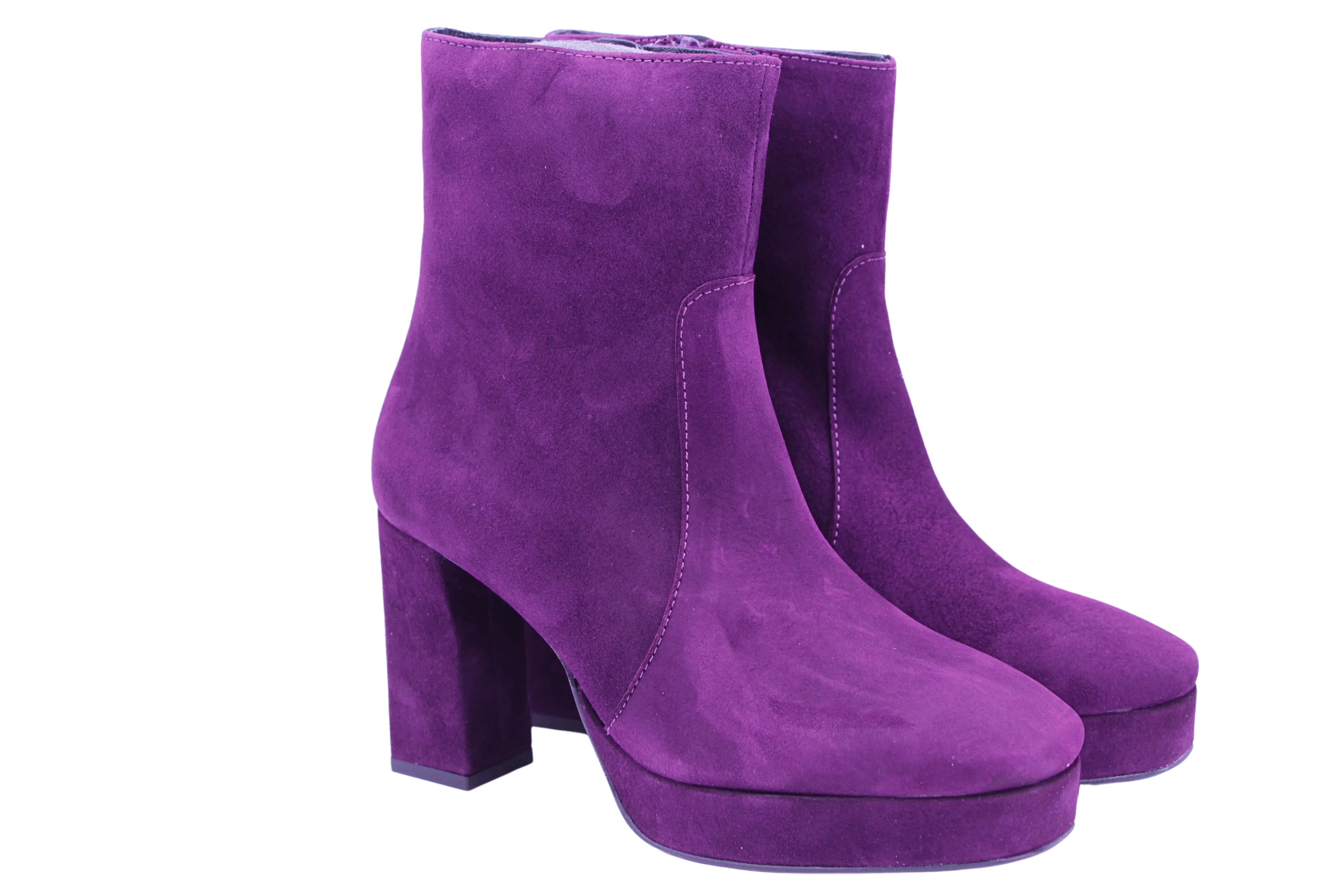 Marian Purple Suede Platform Ankle boot