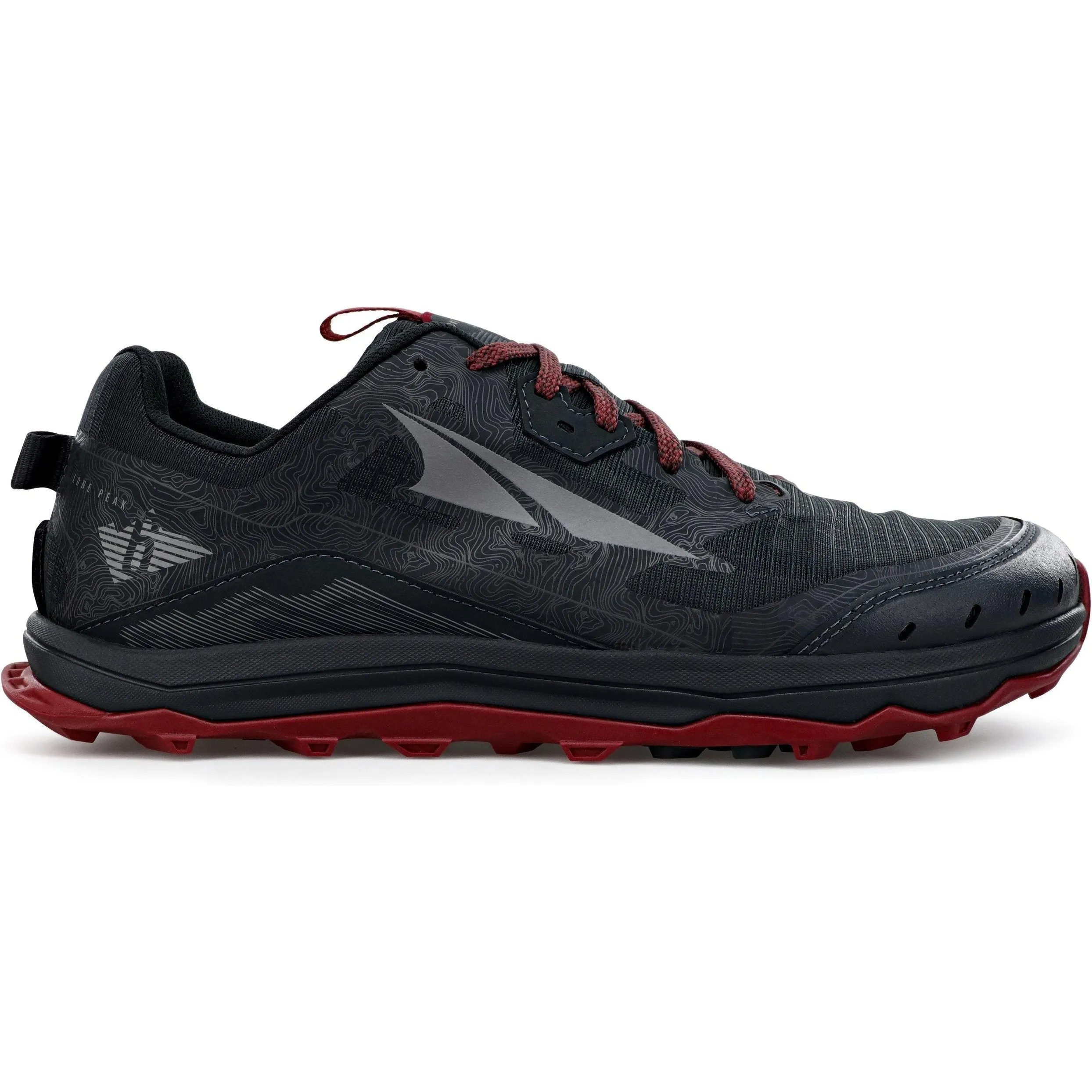 Men's Altra Lone Peak 6, Black/Gray, 12.5 D Medium