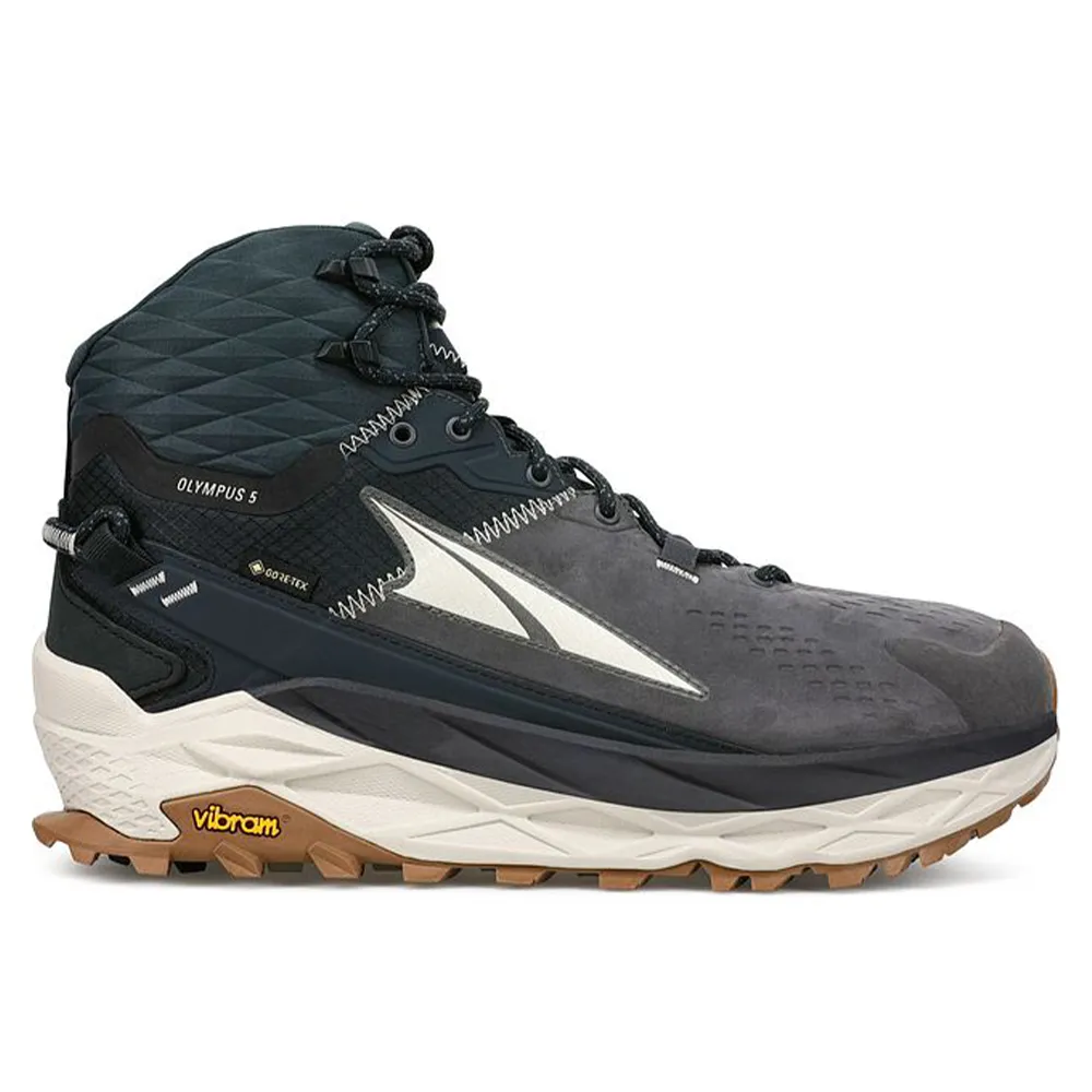 Men's Altra Olympus 5 Mid GTX, Black/Gray, 13 D Medium