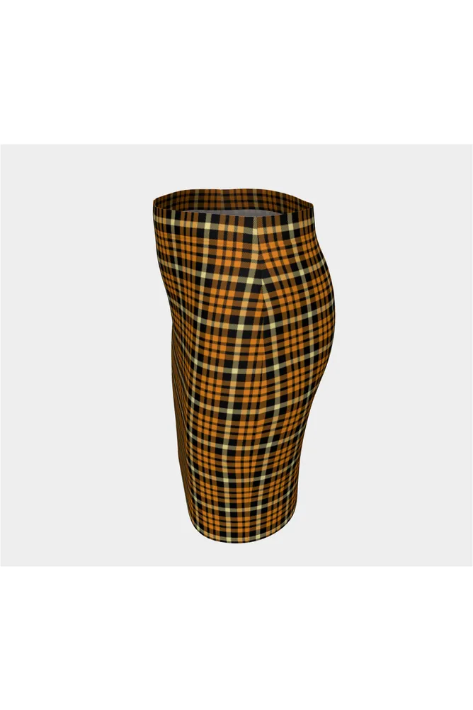 Monarch Plaid Fitted Skirt