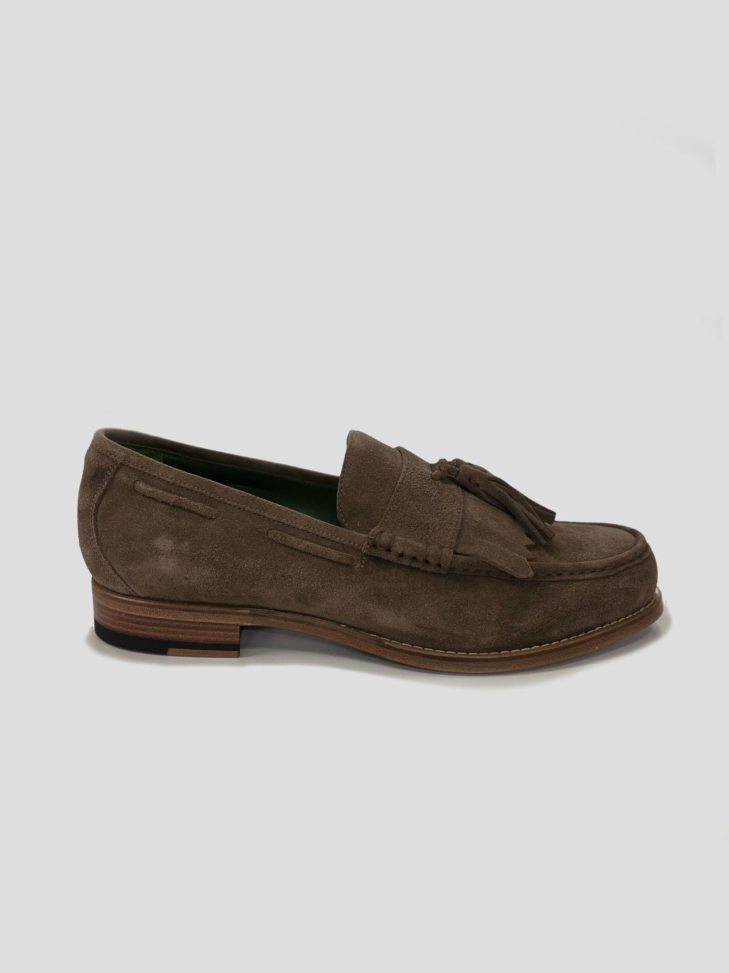 Pal Zileri Men's Suede Tassel Loafers -  BROWN