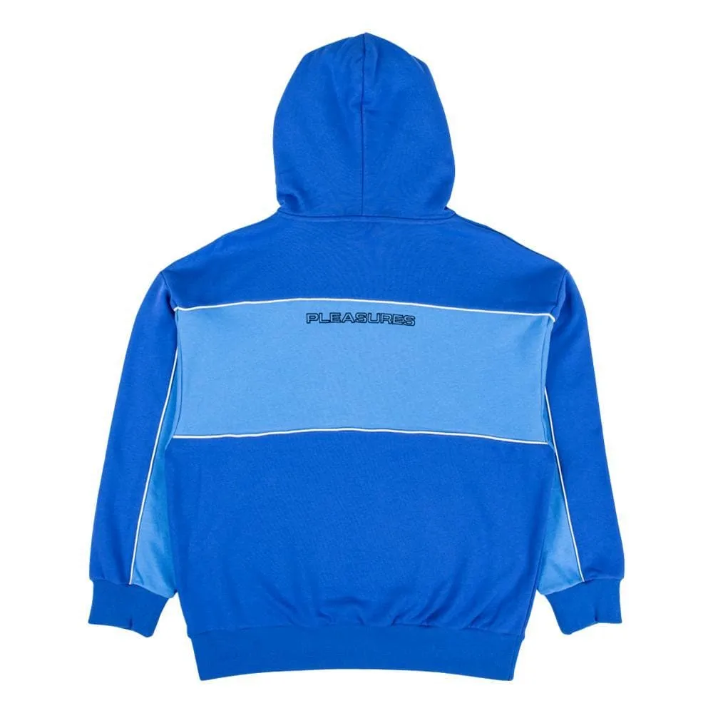 PLEASURES MOTO HOODY -BLUE