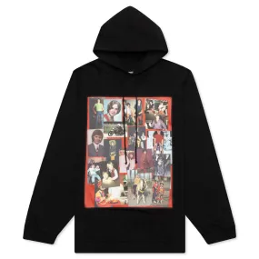 Red Frame Pictures Oversized Hoodie - Black