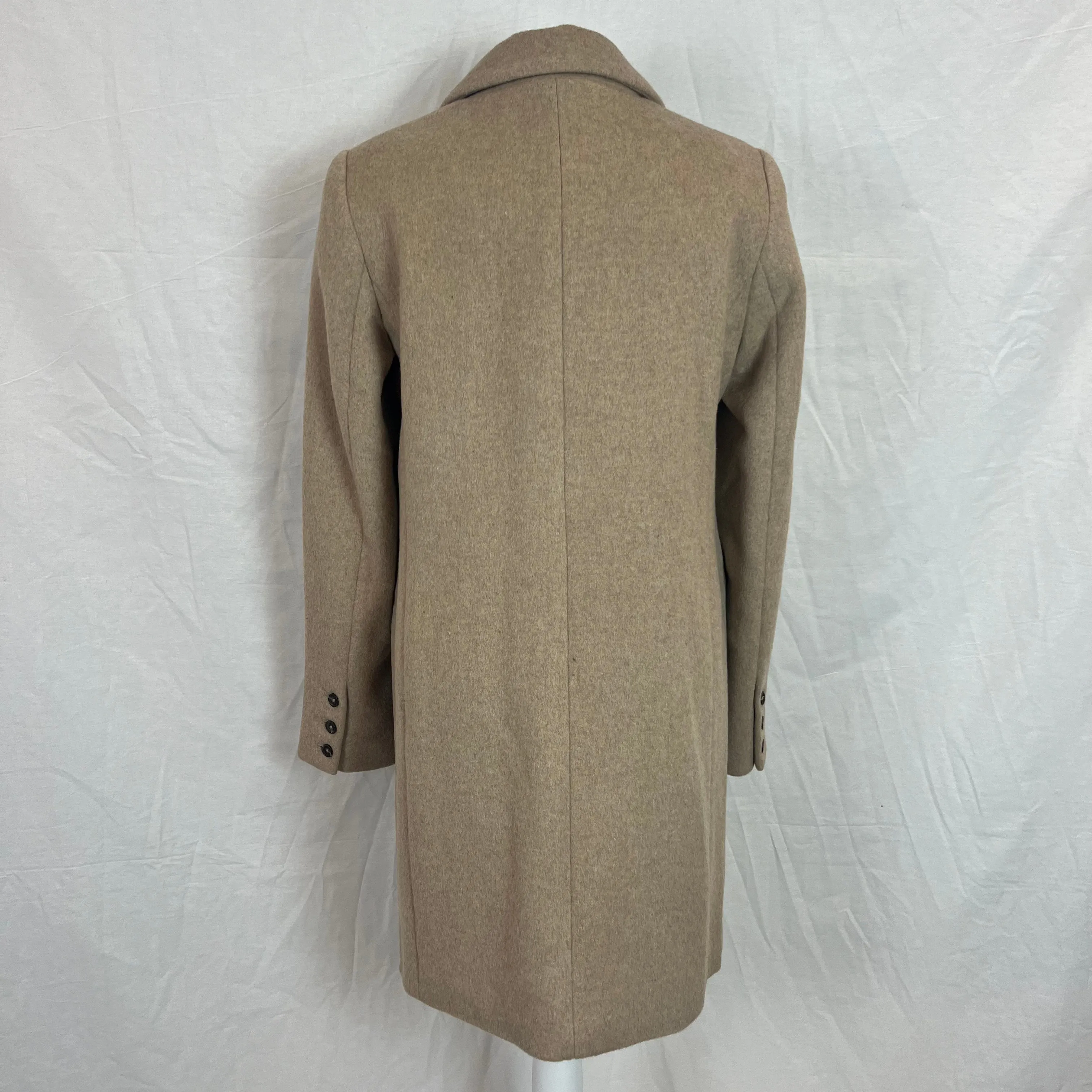 Reformation Beige Wool Mix OverCoat S/M